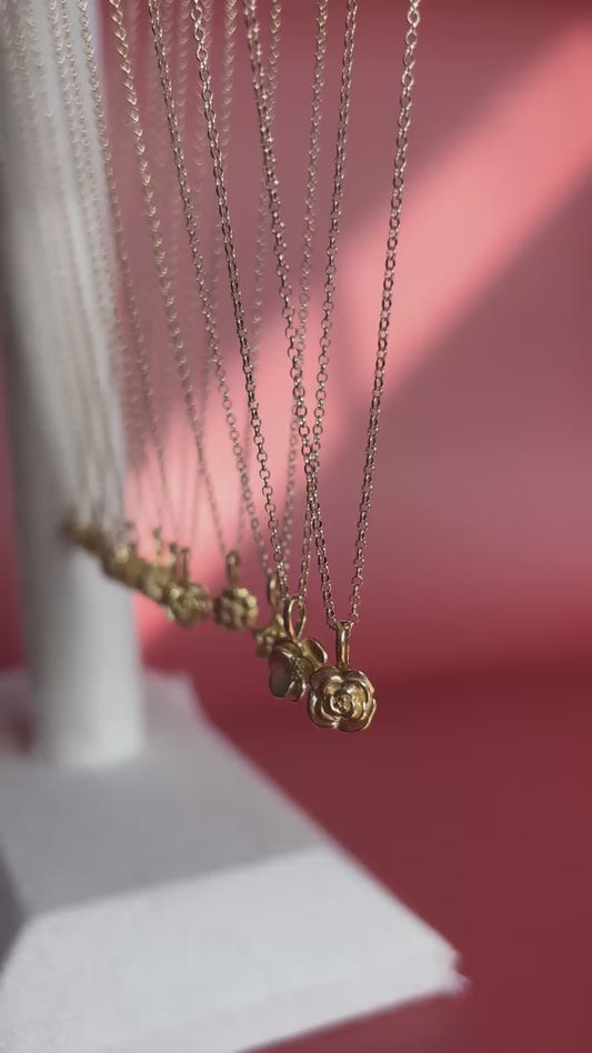 Birth Flower Charm Necklace